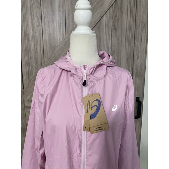 NWT ASICS Women’s packable jacket, size medium - Picture 2 of 6